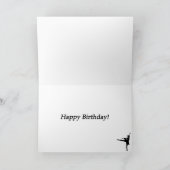 シュガープラムフェアリーバレリーナ誕生日カード カード (内部)