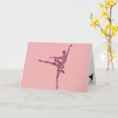 シュガープラムフェアリーバレリーナ誕生日カード カード (黄色い花)