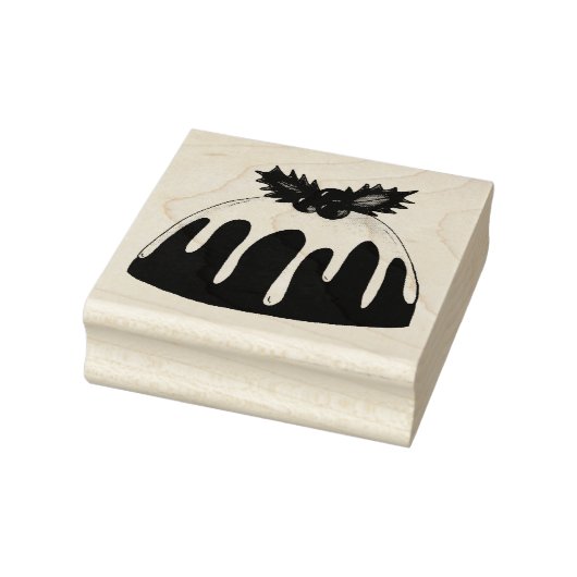 シュガープラムプリンのクリスマスホリデーデザートスタンプ ラバースタンプ (スタンプ)