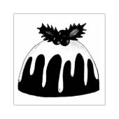 シュガープラムプリンのクリスマスホリデーデザートスタンプ ラバースタンプ (インプリント)