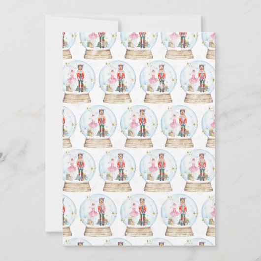 シュガープラム妖精とナツクラッカーマジカル誕生日 招待状 (裏面)