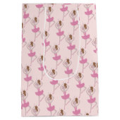 シュガープラム妖精バレリーナくるみ割りバレエ ミディアムペーパーバッグ (裏面)