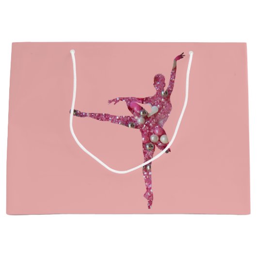 シュガープラム妖精バレリーナ両面 ラージペーパーバッグ (正面)