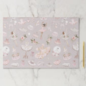 シュガープラム妖精赤面ピンクバレリーナ誕生日 ペーパーパッド (インサイチュ)