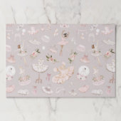 シュガープラム妖精赤面ピンクバレリーナ誕生日 ペーパーパッド (正面)