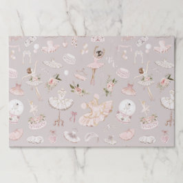 シュガープラム妖精赤面ピンクバレリーナ誕生日 ペーパーパッド