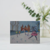 シュガープラム牛の犬 ポストカード (スタンド正面)