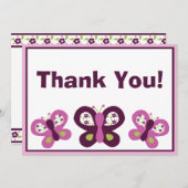 シュガープラム蝶サンキューカード サンキューカード (正面/裏面)