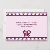 シュガープラム蝶#2サンキューカード サンキューカード (裏面)