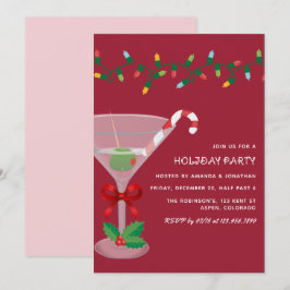 シュガープラム ブルッシュ クリスマス ホリデー カクテルパーティー 招待状