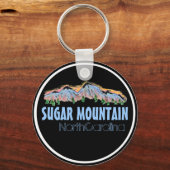 シュガーマウンテンノースカロライナ山脈キーチェーン キーホルダー (正面)