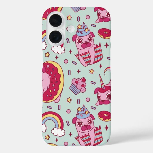 シュガーラッシュプグパーティーお洒落トリート Case-Mate iPhoneケース (裏面)