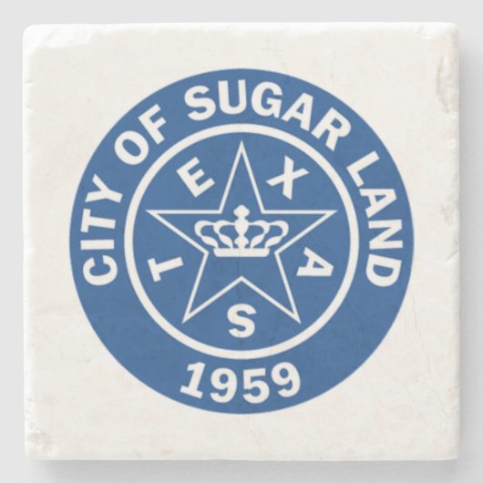 シュガーランドの封印(テキサス州) ストーンコースター (正面)