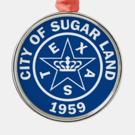 シュガーランドの封印(テキサス州) メタルオーナメント
