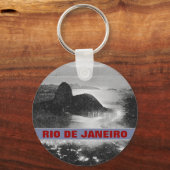 シュガーローフ岩山~リオ。ブラジル キーホルダー (正面)