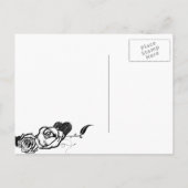 シュガー スカル タトゥー デザイン シャワー 招待状 (裏面)