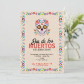 シュガー スカル ディア デ ロス ムエルトス デイ オブ ザ デッド 招待状 (スタンド正面)