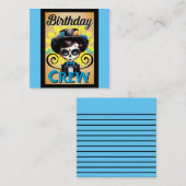 シュガー スカル バースデー ボーイ ノートカード (正面/裏面)