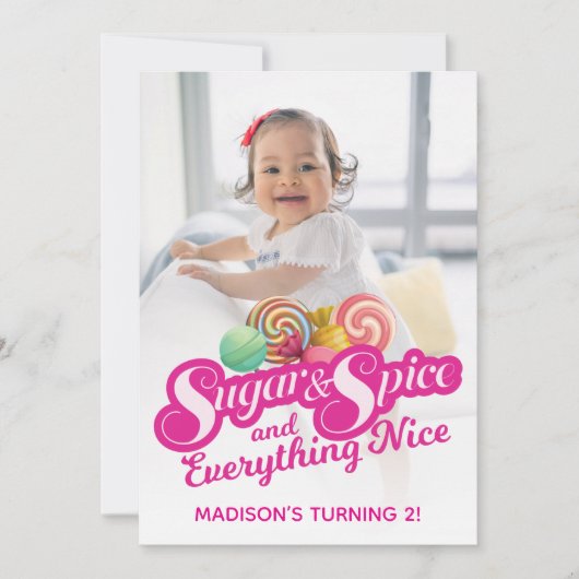 シュガー＆スパイスの招待状 招待状 (正面)