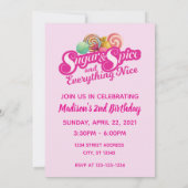 シュガー＆スパイスの招待状 招待状 (裏面)