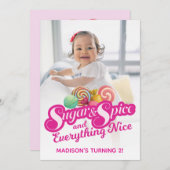 シュガー＆スパイスの招待状 招待状 (正面/裏面)