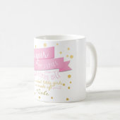 シュガー&スパイスオールピンク&金ゴールドコーヒーマグ コーヒーマグカップ (正面右)