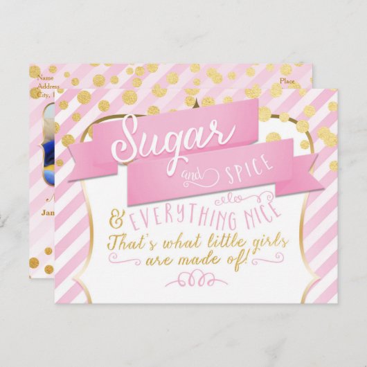 シュガー&スパイスガールズ 発表写真 ポストカード (正面/裏面)