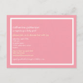 シュガー&スパイスガールベビーシャワーポストカード インビテーションポストカード (裏面)