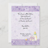 シュガー&スパイスガールベビーシャワー招待状 招待状 (裏面)