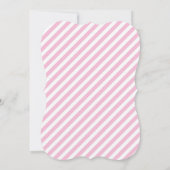 シュガー&スパイスピンク金ゴールド誕生日パーティーへの招待 招待状 (裏面)