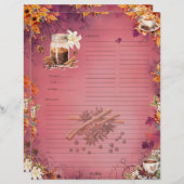 シュガー&スパイスフルページレシピ (正面/裏面)