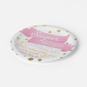 シュガー&スパイス&オールナイスベビーシャワープレート ペーパープレート (アングル)