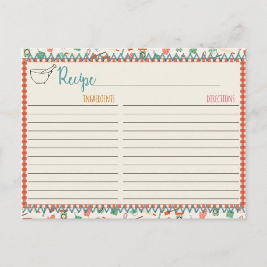 シュガー＆スパイス レシピ カード (正面)