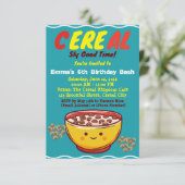 シュガー ラッシュとスイート サプライズ: シリアル パーティー 招待状 (スタンド正面)