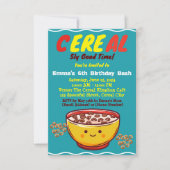 シュガー ラッシュとスイート サプライズ: セレブレーション シリアル パーティー 招待状 (正面)