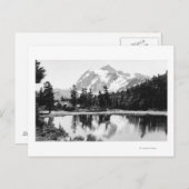 シュクサン山とベイカーロッジ写真 ポストカード (正面/裏面)