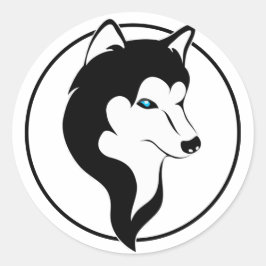 シュサーハスキー漫画スタイルシュワルツヴァイアス ラウンドシール