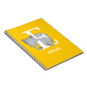 シュス博士のABC:文字E – 白 |名前の追加 ノートブック (右側)