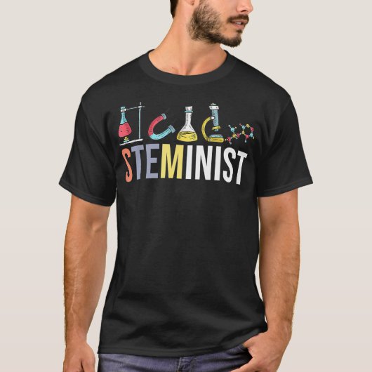 シュタイミニスト科学技術系エンジニアリング数学 Tシャツ (正面)