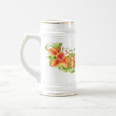 シュタインの「桃の楽園」 ビールジョッキ (左)