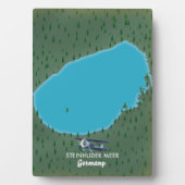 シュタインフーダー湖 ドイツ 地図 フォトプラーク (正面)