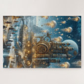 シュタムパンクの風俗的な古代都市クラゲ ジグソーパズル (横)