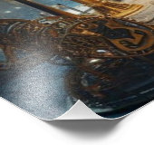 シュタムパンクの風俗的な古代都市クラゲ フォトプリント            (角)