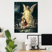 シュッツェンゲルウントツウェイキンデルアウフブリュッケ ポスター (ホームオフィス)