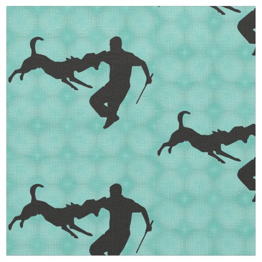 シュツンド – 犬のホールドとスイング ファブリック (クローズアップ)