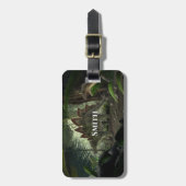 シュテゴサウルスとデイノニカス恐竜 ラゲッジタグ (正面縦)