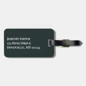 シュテゴサウルスとデイノニカス恐竜 ラゲッジタグ (裏面横)