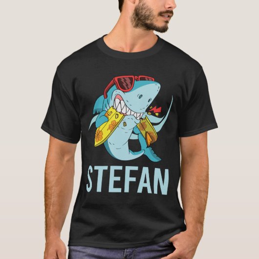シュテファンさんサメジョーク Tシャツ (正面)