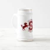 シュトゥットガルトのアメリカの高等学校のBierステイン ビールジョッキ (正面左)