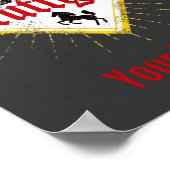 シュトゥットガルトシティドイツレトロスカイラインヴィンテージ ポスター (角)